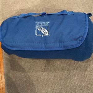 NY Ranger Navy Blue Roll up Fleece Blanket